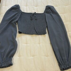 Aritzia Wilfred Bellsleeve Crop Top